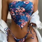 Tropical Blues Floral Bikini