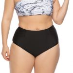 Marble White and Black Bikini